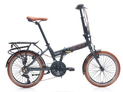 Carraro Flexi 121 Katlanır Bisiklet 21 Vites Mat Antrasit Gri-Bakır