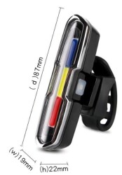 Forte GT Bisiklet USB şarjlı Led Kırmızı Mavi Beyaz Xbyc 6017-3