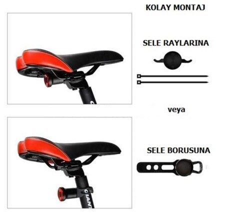 Forte GT Usb Şarjlı Akıllı Bisiklet Arka Işık Xbyc 6041 - 1