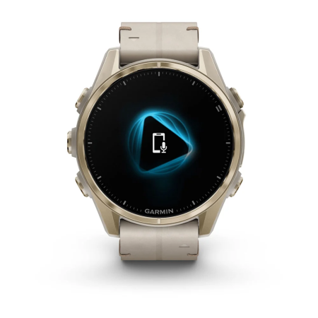 Garmin fenix 8 - 43mm, AMOLED Sapphire, Soft Gold ve Kireçtaşı Deri Kayışlı - 4
