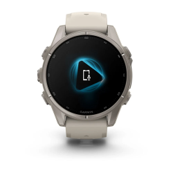Garmin fenix 9 – 43mm - Titanyum, Sis Grisi Silikon Kayışlı - 4