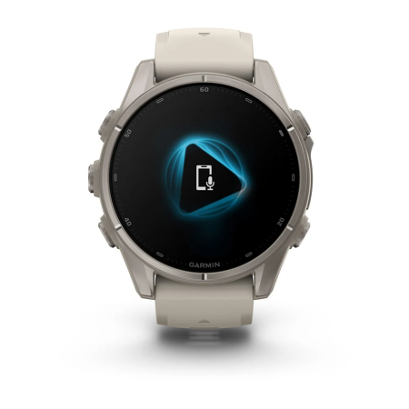 Garmin fenix 9 – 43mm - Titanyum, Sis Grisi Silikon Kayışlı - 4