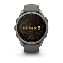 Garmin fenix 9 – 47 mm - Titanyum, Çakıl Grisi Silikon Kayışlı - 2