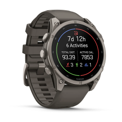 Garmin fenix 9 – 47 mm - Titanyum, Çakıl Grisi Silikon Kayışlı - 3