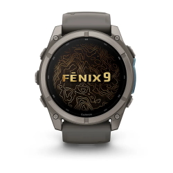 Garmin fenix 9 – 51 mm - Titanyum, Çakıl Grisi Silikon Kayışlı - 2