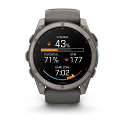 Garmin fenix 9 – 51 mm - Titanyum, Çakıl Grisi Silikon Kayışlı - 5