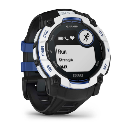 Garmin Instinct 3 – 50 mm Solar - Siyah Beyaz - 1