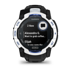 Garmin Instinct 3 – 50 mm Solar - Siyah Beyaz - 5