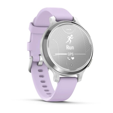 Garmin Lily 2 Active Gümüş - Mor Yasemin Silikon Kayışlı - 3