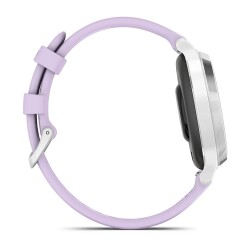 Garmin Lily 2 Active Gümüş - Mor Yasemin Silikon Kayışlı - 4