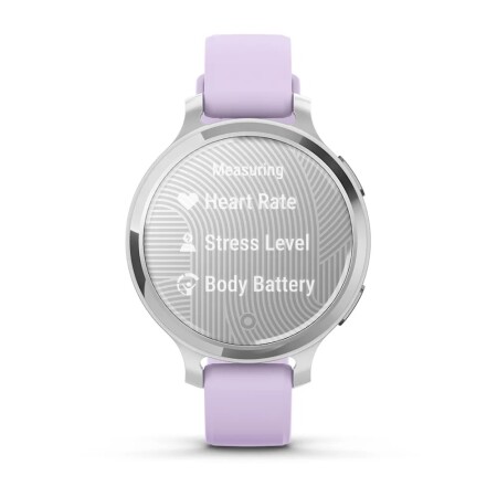 Garmin Lily 2 Active Gümüş - Mor Yasemin Silikon Kayışlı - 5