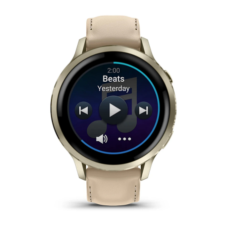 Garmin Venu 4 - 41 mm - Lunar Gold Deri Kayışlı - 4