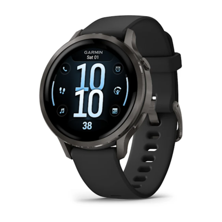 Garmin Venu 4 - 41 mm Siyah Silikon Kayışlı - 1