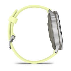 Garmin Venu 4 - 45 mm - Gümüş Sarı Silikon Kayışlı - 4