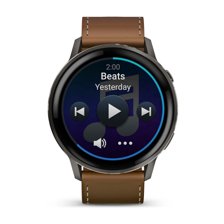 Garmin Venu 4 - 45 mm - Kahverengi Deri Kayışlı - 4