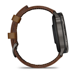 Garmin Venu 4 - 45 mm - Kahverengi Deri Kayışlı - 5