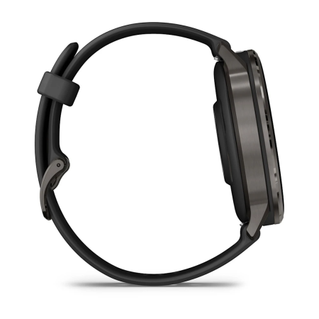 Garmin Venu 4 - 45 mm - Siyah Silikon Kayışlı - 5