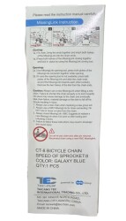 Kmc Tec Zincir Ct-8 Rainbow 7-8 Vites Galaxy Blue - 3