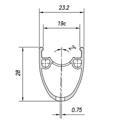 Mach1 M550 Jant Çemberi  28-29  Alüminyum 28 Delik - 4
