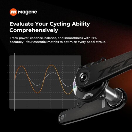 Magene TEO P515 Karbon Powermetre Aynakol 165mm - 8