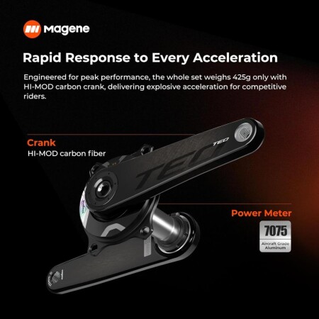 Magene TEO P515 Karbon Powermetre Aynakol 172.5mm - 7