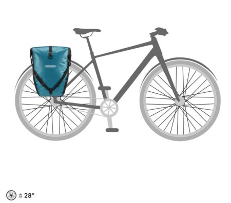 Ortlieb F5309 Back-Roller Arka Bisiklet Çanta 40L Petrol-Siyah QL2.1 - 8