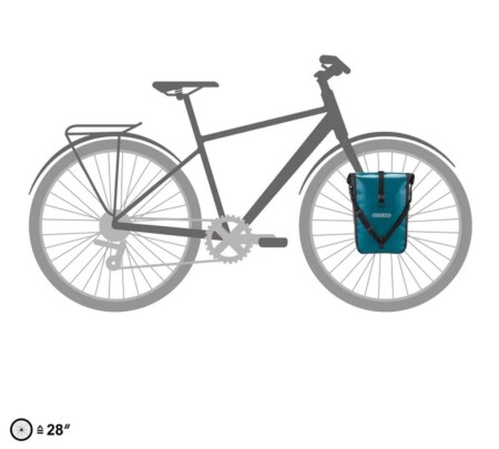 Ortlieb F6309 Sport-Roller Classıc Ön Bisiklet Çanta 29L Petrol-Siyah - 8