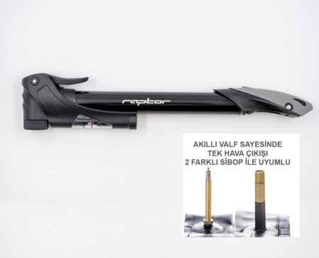 Raptor M21B-02 Akıllı Valf Presta ve Oto Sibop Uyumlu Pompa - 1
