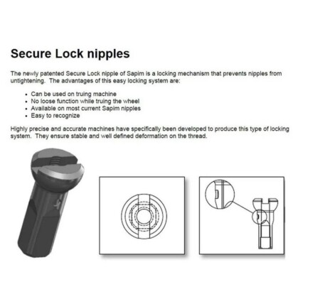 Sapim Jant Tel Başlığı Polyax Brass Secure Lock - 3