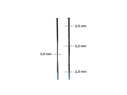 Shimano Dura Ace WH-R9270-C36 / C50-TL Jant Seti için jant teli 267mm 