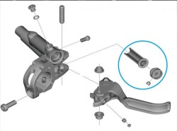 Shimano Saint BL-M820  Fren Kolu Yağ Diyafram - 3