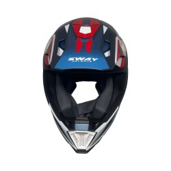 Sway Shot Full Face Tam Korumalı Kask (L/59-60cm) Mavi- Siyah - 4