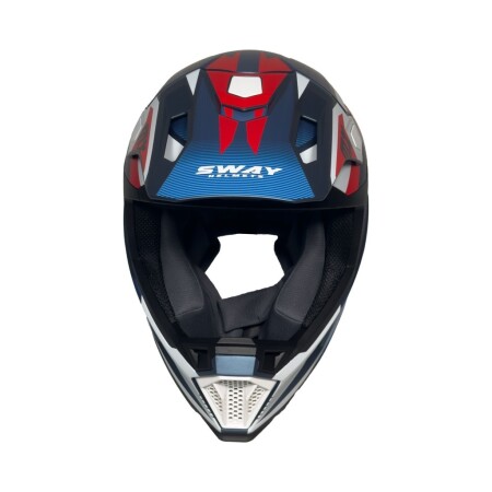 Sway Shot Full Face Tam Korumalı Kask (M/57-58cm) Mavi- Siyah - 4