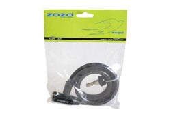 Zozo 12x800 mm Anahtarlı Bisiklet Kilidi Siyah - 2